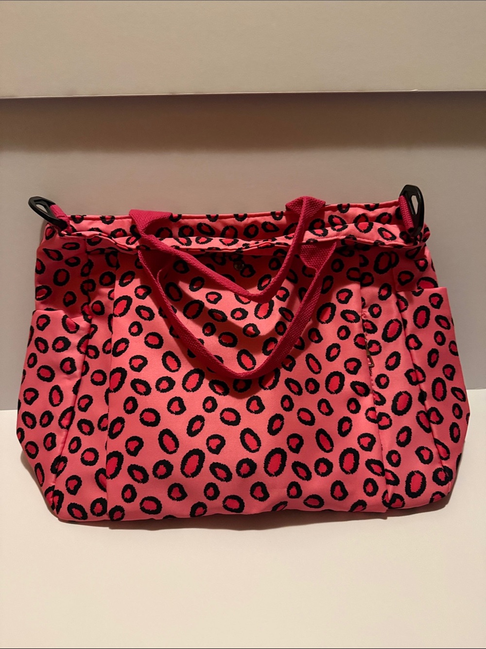 Pink Leopard Print Tote Bag